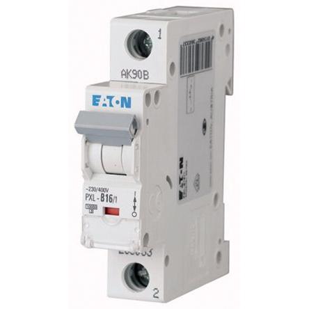 Eaton Miniaturní jistič, rozsah: PXL 1pólový 16A vypínací výkon 10 kA, charakteristika: Typ C, rozsah: xPole 400V ac 48
