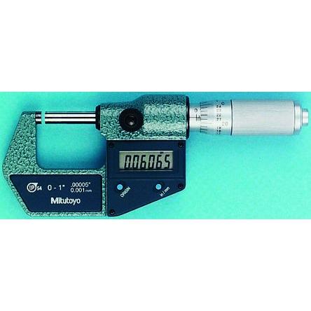Mikrometr 293-345-30, přesnost: ±0.00005 mm Externí, rozlišení: 0.00005 in, Obojí, max. měření: 50 mm Mitutoyo