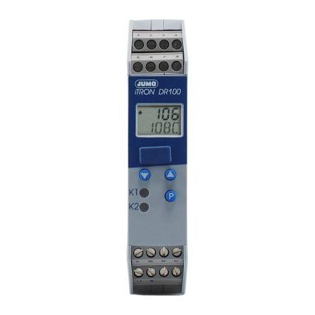 Jumo PID regulátor teploty, řada: iTRON DR 100 Lišta DIN, 55 °C, 0 °C 1, počet výstupů: 3, výstup: Relé 240V, typ