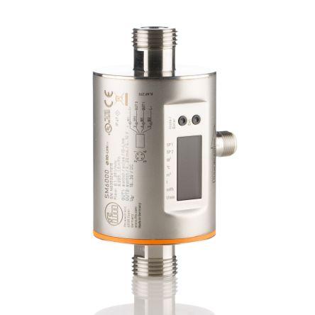 Regulátor průtoku, řada: SM6000 25L/min Konektor M12 PnP LED ifm electronic 30V dc 0.5 in