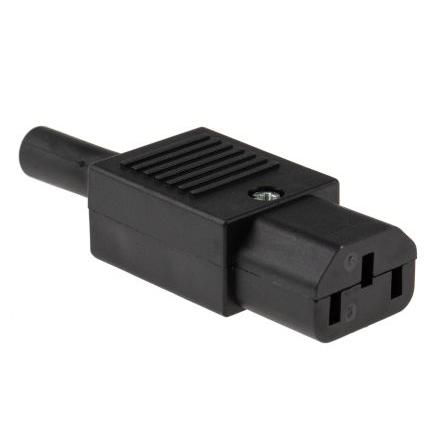 Bulgin Konektor IEC C13, orientace těla: Rovný, Kabel Vnější, 250V 10A