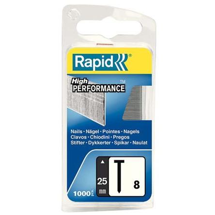Rapid Hřebík, délka: 25 mm, Galvanizovaný, Pozinkovaná ocel Dokončování