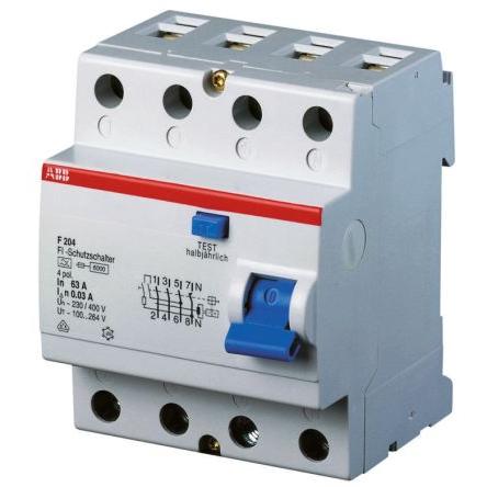 Jistič zbytkového proudu 4pólový Typ A 25A 300 mA ABB Typ A RCCBs F200 F200 RoHS, CE