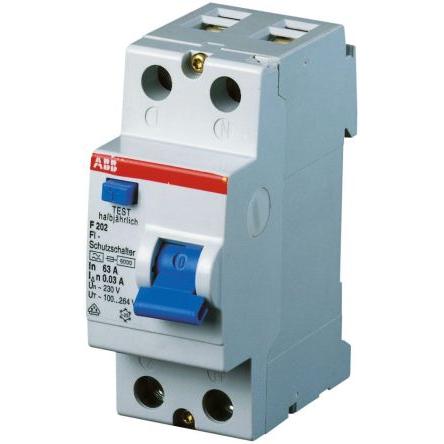 Jistič zbytkového proudu 2pólový Typ A 40A 300 mA ABB Typ A F200 UL 1053, RoHS, REACH, IEC/EN 61008