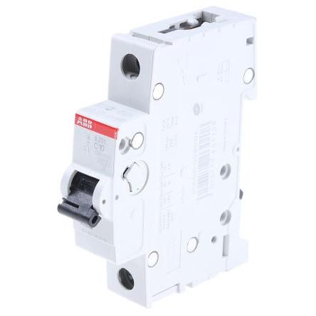 ABB Miniaturní jistič, rozsah: System Pro M Compact 1pólový 10A vypínací výkon 6 kA, charakteristika: Typ C, rozsah:
