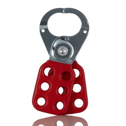 RS PRO, Zamykací mechanismus Červená, Ocel Blokovací petlice 9.5 mm