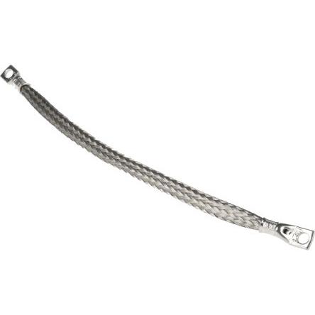 Opletený vodič plocha průřezu 15.08 mm² závrtný šroub M6 délka 0.25 m RS PRO Cínovaný měděný drát 24 x 20 x 0.2 mm