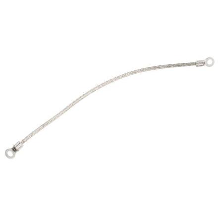 Opletený vodič plocha průřezu 1.13 mm² závrtný šroub M3.5 délka 0.15 m RS PRO Cínovaný měděný drát 16 x 4 x 0.15 mm