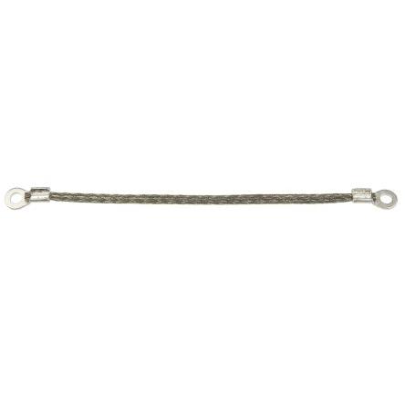 Opletený vodič plocha průřezu 1.13 mm² závrtný šroub M3.5 délka 0.1 m RS PRO Cínovaný měděný drát 16 x 4 x 0.15 mm