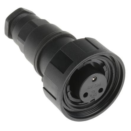 Kulatý konektor, počet kontaktů: 3, Kabel, velikost: Standard Bulgin, pohlaví kontaktu: Vnitřní, orientace těla: Rovný