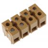 Weidmüller Svorkovnice bez pojistky, řada: SAK 6mm², Šroubová svorka Béžová, počet cest: 4 41A, 10AWG, 22 AWG, 690V