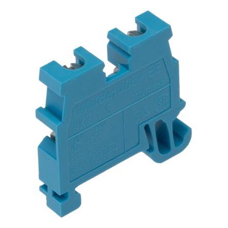 Weidmüller Svorkovnice pro montáž na lištu DIN 0340480000, řada: AKZ, 250V Modrá 1.5mm² 1 Šroubová IECEx/ATEX