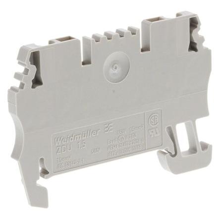 Weidmüller Svorka lišty DIN 1775480000, řada: ZDU, 500V Hnědá 1.5mm² 1 Objímka