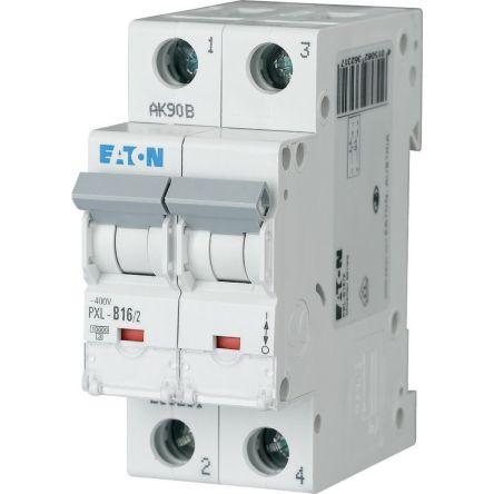 Eaton Miniaturní jistič, rozsah: PXL 2pólový 16A vypínací výkon 10 kA, charakteristika: Typ B, rozsah: xPole 400V ac 48