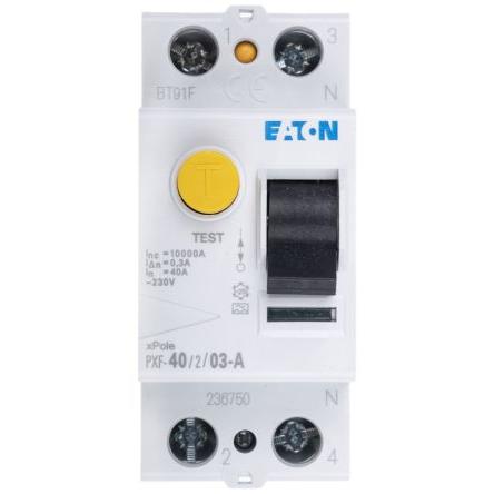 Jistič zbytkového proudu 1pólový Typ A 40A 300 mA Eaton Typ A PXF PXF-A IEC/EN 61008, RoHS