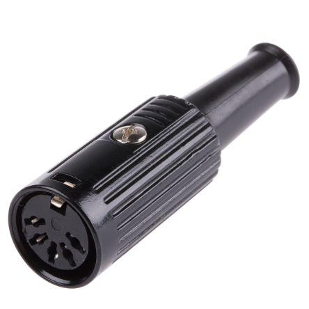 RS PRO Zásuvka DIN, řada: RS PRO, počet kontaktů: 5, velikost: Standard, 100V ac, orientace těla: Rovný 4A, typ