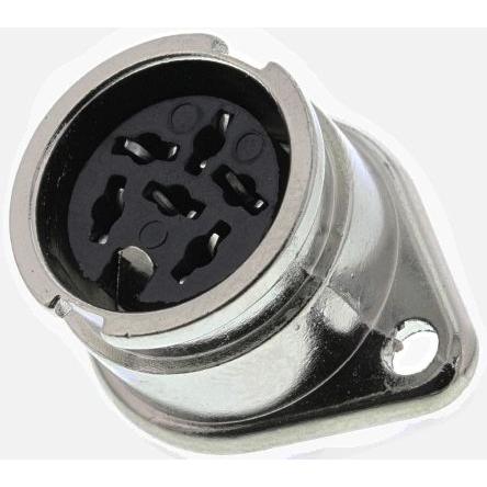 RS PRO Zásuvka DIN, řada: RS PRO, počet kontaktů: 6, velikost: Standard, 100V ac, orientace těla: Rovný 1A, typ