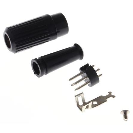 RS PRO Zástrčka DIN, řada: RS PRO, počet kontaktů: 5, velikost: Standard, 100V ac, orientace těla: Rovný 4A, typ
