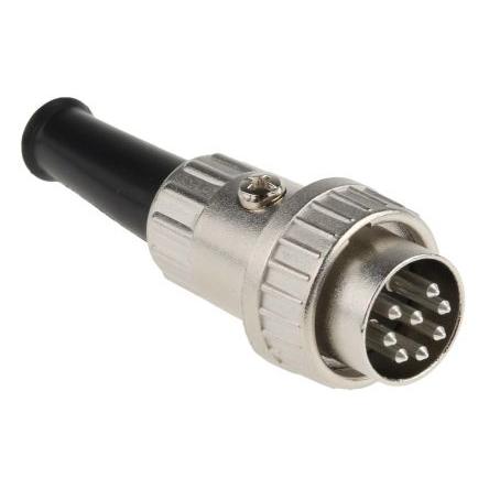 RS PRO Zástrčka DIN, řada: RS PRO, počet kontaktů: 8, velikost: Standard, 100V ac, orientace těla: Rovný 1A, typ