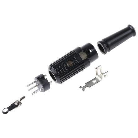 RS PRO Zástrčka DIN, řada: RS PRO, počet kontaktů: 4, velikost: Standard, 100V ac, orientace těla: Rovný 4A, typ