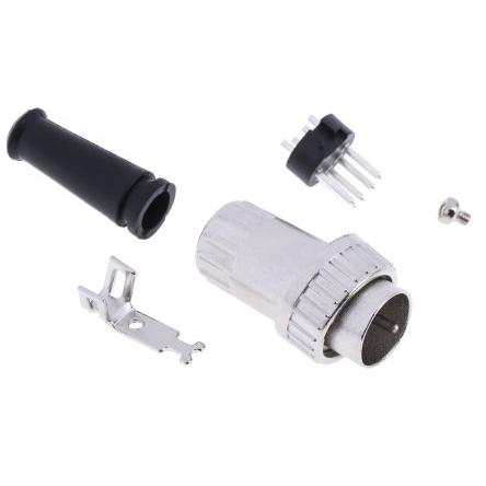 RS PRO Zástrčka DIN, řada: RS PRO, počet kontaktů: 5, velikost: Standard, 100V ac, orientace těla: Rovný 1A, typ