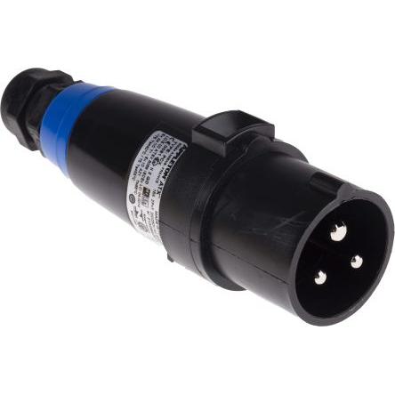 Emerson Appleton Průmyslový napájecí konektor, řada: PRE, IP66, Kabel, formát pólů: 2P+PE, orientace těla: Rovný barva