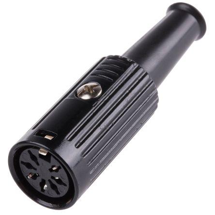RS PRO Zásuvka DIN, řada: RS PRO, počet kontaktů: 7, velikost: Standard, 100V ac, orientace těla: Rovný 4A, typ