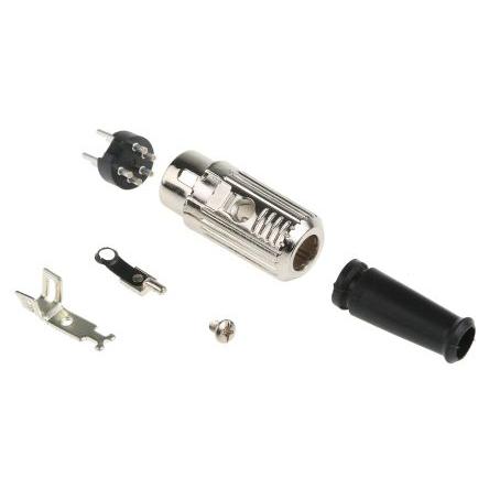 RS PRO Zástrčka DIN, řada: RS PRO, počet kontaktů: 5, velikost: Standard, 100V ac, orientace těla: Rovný 4A, typ