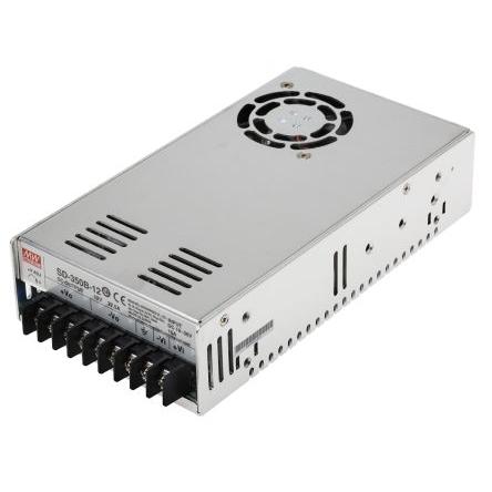 MEAN WELL Měnič DC/DC SD-350, výstup: 12V dc 1.5 kV ac, Vin 36V dc 0 A, Vin 19V 330 W -20 °C 60 °C Povrch