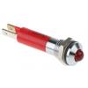 Indikátor pro montáž do panelu Červená, typ žárovky: LED M8 CML Innovative Technologies 24V 8 mm, IP67