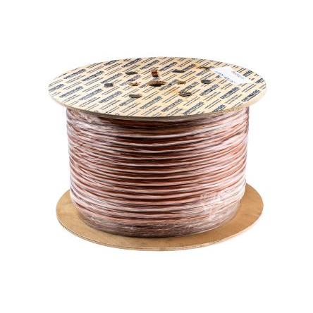 RS PRO Napájecí kabel 3žilový 100 m Polyvinylchlorid plášť, Oranžová, vnější průměr: 11.4 mm OD, 500V 70 °C