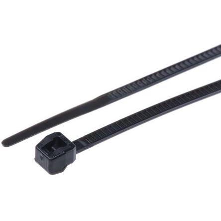 Stahovací páska Vnější vroubkovaný 118-04700 T18ROS-PA66HS-BK 100 mm 2.5mm Černá Nylon 66 HellermannTyton