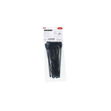 Stahovací páska Rozpojitelné 115-07190 SOFTFIX XS-TPU-BK 180 mm 7mm Černá Termoplastický polyuretan HellermannTyton