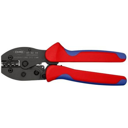 Krimpovací nástroj Knipex, pro použití s: Neizolované svorky s otevřeným válcem