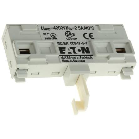 Eaton Pomocný kontakt 1 NO 1 Nahoru, rozsah: NHI-E-10-PKZ0 s Šroub 1 A 110 V dc, 240V ac