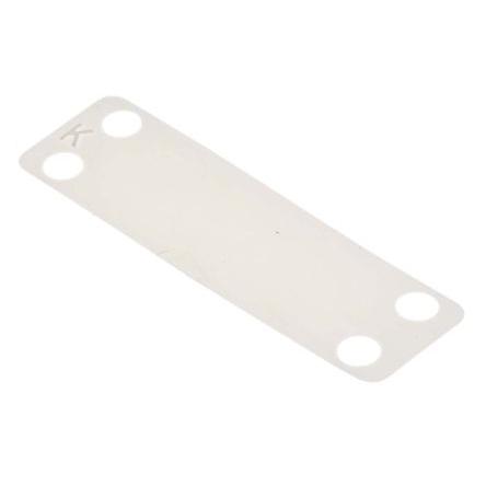 Označovač kabelu barva Přírodní 65 mm x 19mm RS PRO 4.8 mm Prázdné