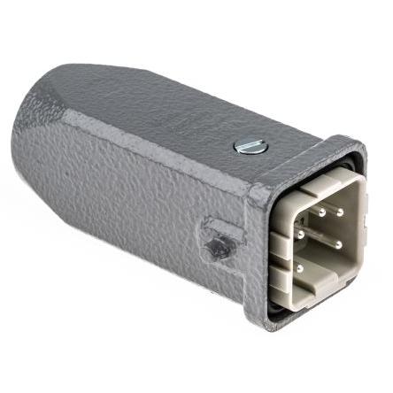 HARTING Napájecí konektor pro vysoké zatížení, řada: Han A, počet kontaktů: 4 10A Vnější, orientace těla: Horní vstup,