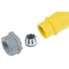 MENNEKES Průmyslový napájecí konektor, řada: AM-TOP, IP67, Kabel barva Žlutá, 16A 2P+PE, 110V