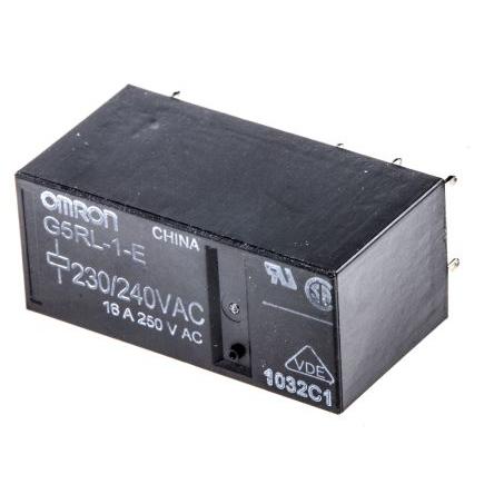 Omron Výkonové relé SPDT Montáž na plošný spoj 16A 240V ac G5RL