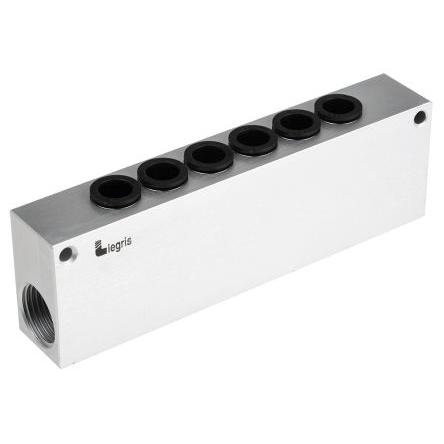Rozvaděč, řada: 3310 6 stanovišť G, materiál tělesa: Hliník Legris