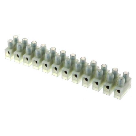 RS PRO Svorkovnice bez pojistky 6mm², Průchozí otvor Přírodní, počet cest: 12 41A, 6mm², 400V Šroubová