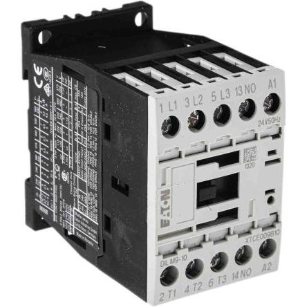 Eaton 1 NO Stykač napětí ve vinutí 24V ac 3pólový 9 A 400V ac 4 kW s 1 NO kontakty 245V Řízení motoru, Rezistivní zátěž,