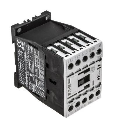 Eaton 1 NO Stykač napětí ve vinutí 24V dc 3pólový 9 A 400V ac 4 kW s 3 NO kontakty 24V dc Řízení motoru, Rezistivní