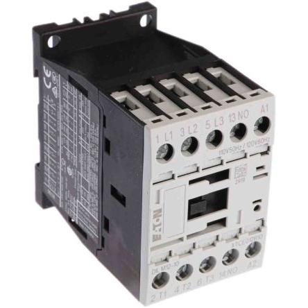 Eaton 1 NO Stykač napětí ve vinutí 110V ac 3pólový 12 A 400V ac 5.5 kW s 1 NO kontakty 110V ac Řízení motoru, Rezistivní