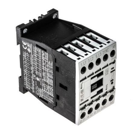 Eaton 1 NC Stykač napětí ve vinutí 24V dc 3pólový 12 A 400V ac 5.5 kW s 3 NO kontakty 24V dc Řízení motoru, Rezistivní