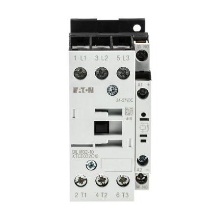 Eaton 1 NO Stykač napětí ve vinutí 24V dc 3pólový 32 A 400V ac 15 kW s 3 NO kontakty 24V dc Řízení motoru, Rezistivní