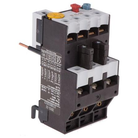 Eaton Relé na přetížení, rozsah: ZB 1 NO/1 NC s Automaticky a ručně resetováním a hodnotami FLC motoru 24A, 32 A 32A 6 W