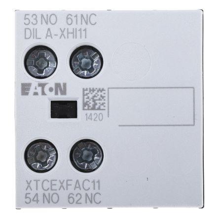 Eaton Pomocný kontakt 1 NO/1 NC 2 Přední upevnění, rozsah: DILA s Šroub 16 A 220 V dc, 500V ac