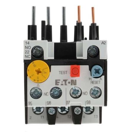 Eaton Relé na přetížení, rozsah: ZB 1 NO/1 NC s Automaticky a ručně resetováním a hodnotami FLC motoru 10A, 6 A 10A 6 W