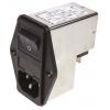 Schurter Konektor IEC 2A C14 Vnější, Montáž do panelu 5 x 20 mm, 250V ac 2 póly, 60Hz Pájecí, 85 °C 2, -25 °C 4304.4022